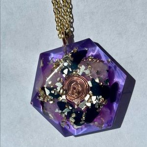 Purple Healing Crystal Necklace
